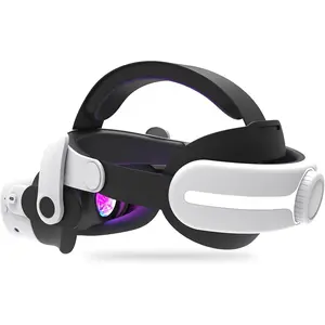 MtomatoVR Lightweight Head Strap for Quest 3/3S - Breathable Non-Battery Design, Adjustable Elastic Band for Maximum Comfort & Stability (White)