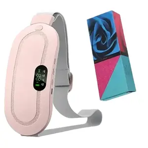 Menstrual Heating Pad, Smart Uterus Warmer Belt, Smart Technology, Wireless Heat Therapy, Electric Vibration Abdominal Massage Waistband, Portable Back Support, Menstrual Relief