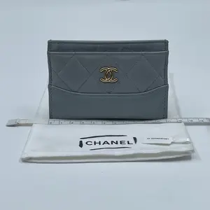 Pre-owned CHANEL leather wallet Gabrielle Card Holder