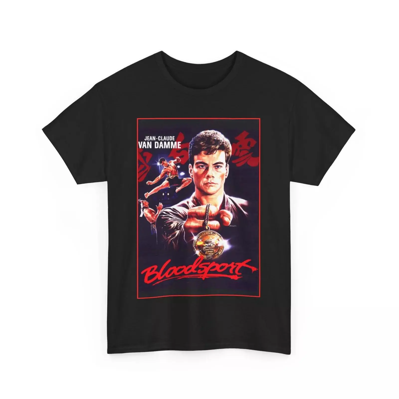 Bloodsport Jean Claude Van Damme Movie Unisex Heavy Cotton Tee