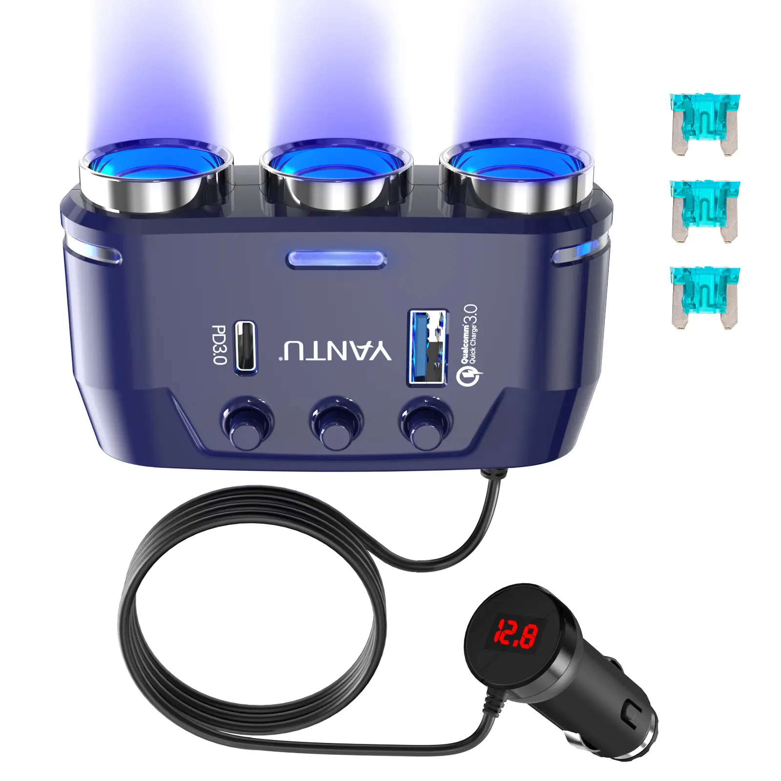 YANTU QC3.0&PD 40W car charger YANTU QC3.0&PD 40W car charger