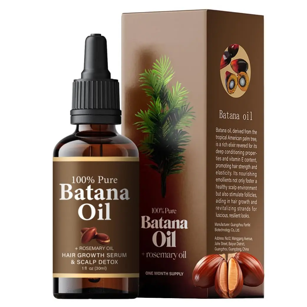 Batana Oil,Strong & Healthy Hair, Make Hair Longer Fuller Thicker, Organic Batana Oil with Rosemary,Organic Rosemary Oil Vitamin E Nourish Scalp,for All Hair Types,
