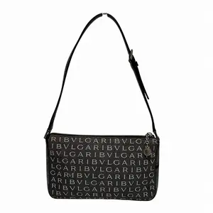 Pre-owned Bvlgari Canvas Shoulder Bags Bulgari Bulgari Logo Shoulder Bag