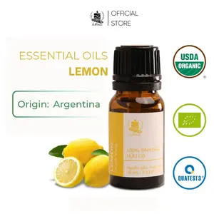 Organic Lemon Essential Oil - 100% Pure Natural - Argentina Origin - Energy Boost & Freshness - Le Rustique