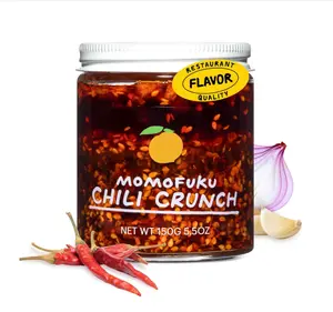 Momofuku Chili Crunch by David Chang, (5.5 Ounces), Chili Oil with Crunchy Garlic and Shallots, Spicy Chili Crisp