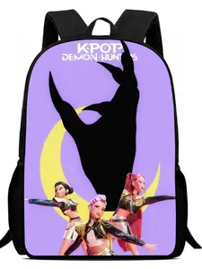 K-Pop Demon Hunters Backpack for Kids, Cute Chibi Anime School Bag, Lightweight Durable Student Bookbag for School Travel