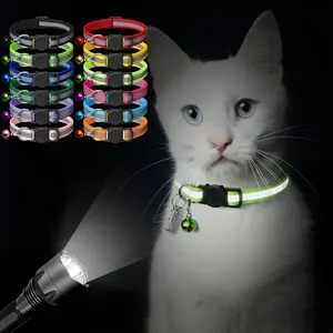 12PCS Reflective AirTag Cat Collar | Adjustable Strap with Secure Holder and Bell for Airtag, Safety Elastic Band for Active Pets, Girl Boy Cats, Kittens and Puppies, Cute Cat Fashion Accessory Durable Pet Wear(No AirTag included)