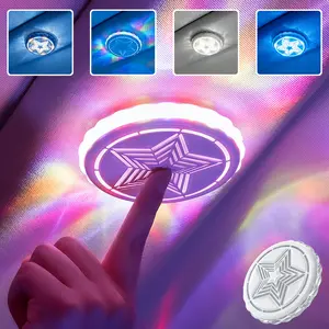 LED Car Atmosphere Light - USB Rechargeable Voice Activated Interior Lighting Kit, Magnetic Base Easy Install for Car Ceiling Reading, Camping, Bedroom, Closet Decor