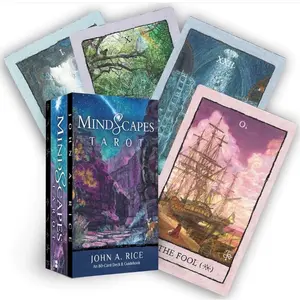 Spiritual Landscape Tarot Cards Set, Portable Intuitive Divination Deck with Connection, Insights & Illustrations for Fate Prediction, Spiritual Guidance & Readings, Ideal Thoughtful Gift for Ages 14+