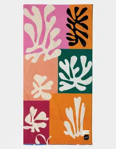 SLOWTIDE x Henri Matisse Snow Flowers Beach Towel, Multi-Colored
