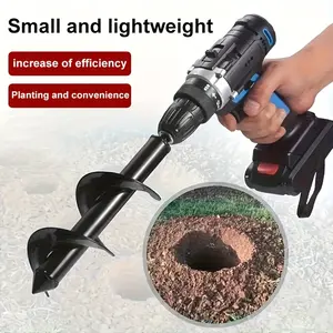 1-Piece Spiral Electric Drill Auger – 1.69" x 8.66", Perfect for Planting, Soil Loosening, Digging, Flower & Vegetable Seedling Bed Preparation