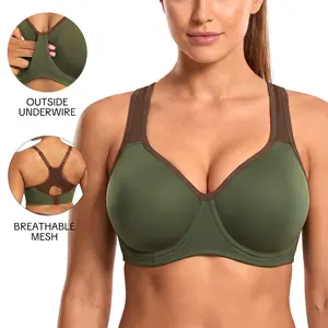 HSIA ComfyArc Hybrid Sports Bra - Activewear, Workout Bra for Plussize Women, Soft Support, Non-Padded, Unlined, Full Coverage, Wide Strap, Outside Underwire, Everyday Womenswear