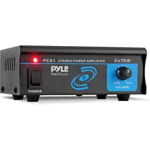 Pyle Mini Audio Power Amplifier System 2X15W