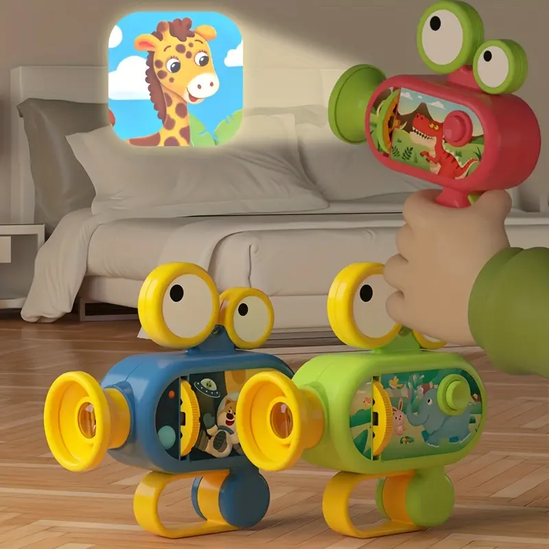 Unisex Interactive Kids Projector Toy with 96 Fun Patterns, ABS Material, Educational Science & Math Learning Aid for 18+ Months Old Children, Green/Blue/Red Options - Ideal for Family Gatherings, Birthday Gifts