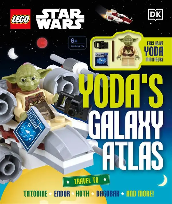 Lego Star Wars Yoda's Galaxy Atlas: With Exclusive Yoda Lego Minifigure by Simon Hugo (Hardcover)