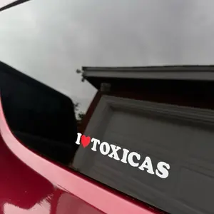 I Heart Toxicas Window Vinyl Decal Sticker Vehicle Exterior Decoration