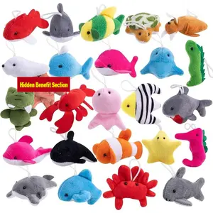 24pcs Sea Animal Plush Toys | For Easter Egg Hunt, Easter Basket Stuffers Fillers, Toys For Easter Party, Easter Classroom Prize Supplies, Party Favors
