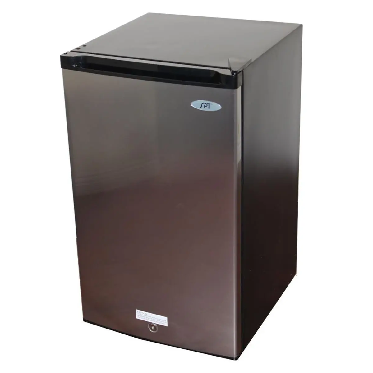 Sunpentown UF-304SSA 3.0 cu. ft. Energy Star Space Saver Upright Freezer - Stainless Steel, Lock and Key, Adjustable Temp, Flush Back, 33.75 x 19.375 x 21.125 in, 115v, 240kwh/year, 5-11°F, 3 Pull-Out Baskets