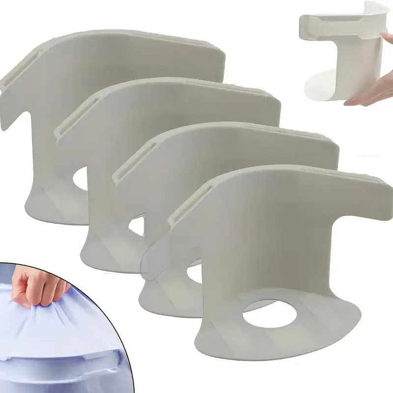 【SummerVibes】Bed Lock Sheet Holders ，Bed Sheet Holder Straps Fits Any Size Mattress Keeping The Sheets Firm ，Easy Installation Sheet Clips, Essential for Home Living，Stay (4pcs)
