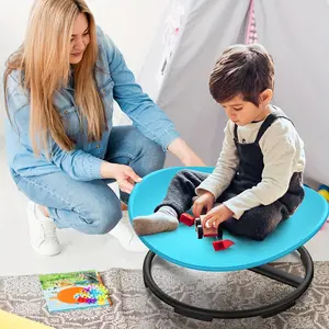 Swivel chair, sensory chair with 360-degree rotation, ergonomic design, trains body coordination, no assembly required, non-slip design, sensory swivel chair, Easter gift.