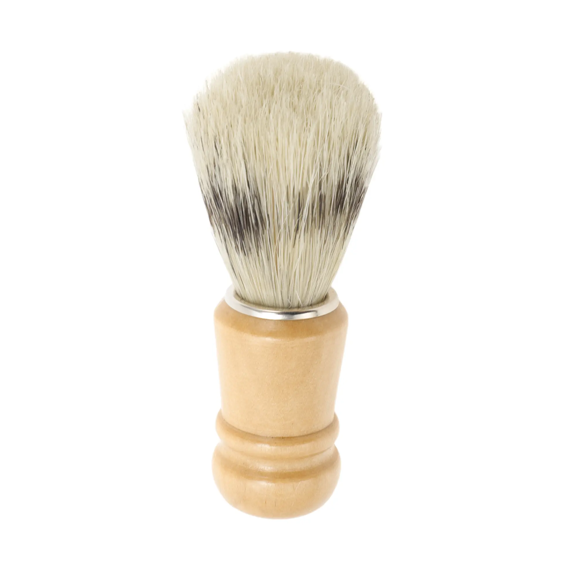 VOCOSTE Durable Shaving Brush for Men Barber Shaving Tool 4.33"x1.3" Wood Color 1 Pc