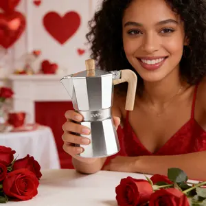 SIVAPHE Classic Italian Aluminum Moka Pot is suitable for use on gves, ceramic cooktops, and induction cooktops. Featuring a traditional design and manual operation, it is lightweight and portable, Perfect for making coffee at home, office, camping