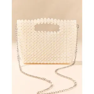 Altar’d State Dolce Vita Linzy Pearl Bag – Beaded Pearl Handbag, Elegant Mini Shoulder Bag, Chic Evening & Bridal Aesthetic
