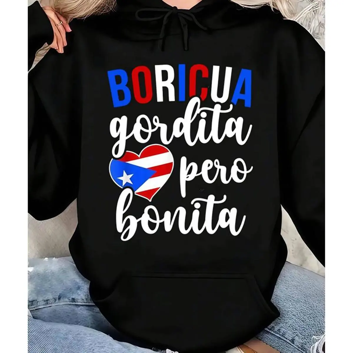 Funny Puerto Rico T-Shirt Boricua Latina Pride Made In USA For Women For Men [Block Core Threads 180G/230G 100% cotton short-sleeve/hoodie, soft and comfortable]