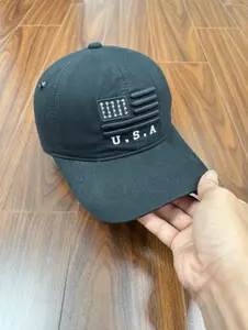 USA Flag Embroidered Baseball Cap Adjustable Dad Hat Unisex Classic Casual Hat Lightweight Everyday Streetwear Essential