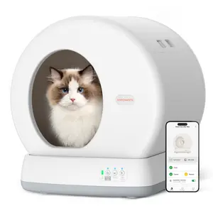 Meowant SC01 (Clearance Sale) 57.6L Large Capacity Automatic Cleaning Litter Box, High Seal, Odorless, Ultra-Quiet, with Urine-Proof Baffle, Equipped with 10 Pairs of Sensors + Infrared, High-Precision Anti-Pinch Protection, #SummerVibes #petlovers