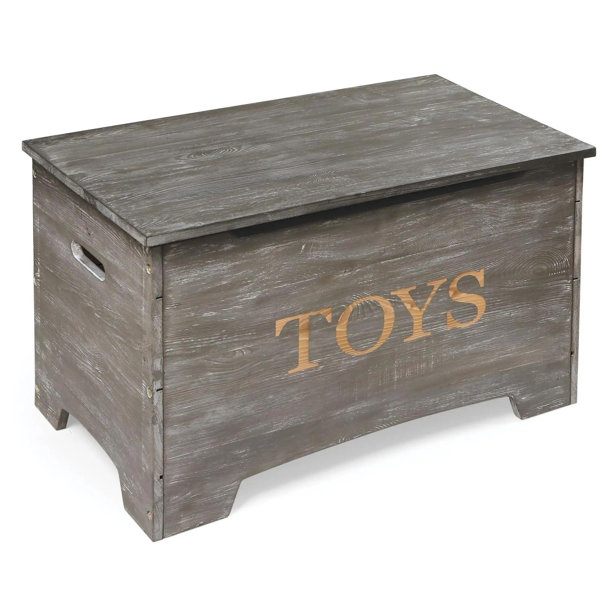 Badger Basket Solid Wood Rustic Toy Box VintageGray Badger Basket Solid Wood Rustic Toy Box VintageGray