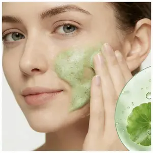 36pcs Centella foam facial mask can remove black and control oil, deeply clean facial dirt,keeping skin hydrated and calm