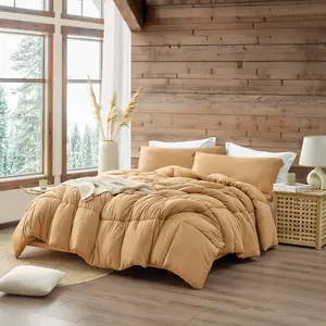 In The Thick of It - Coma Inducer Oversized Plush Comforter Set - Apple Cinnamon