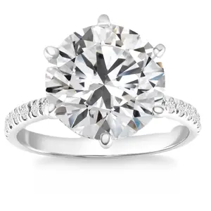Certified 2.33Ct Diamond Engagement Ring 14k White Gold Lab Grown