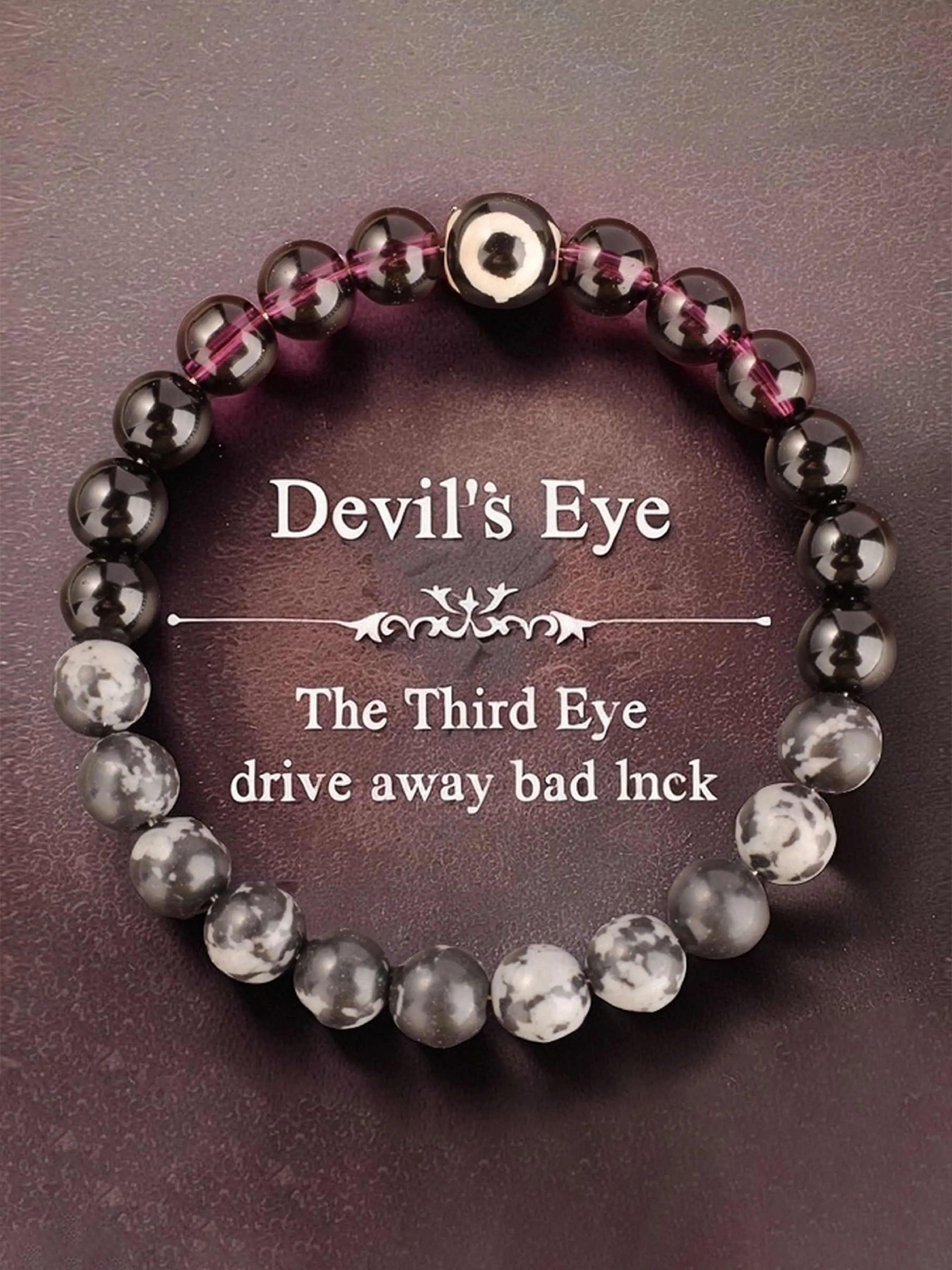 Evil Eye Protection Bracelet, Dainty Crystal Bracelet, Handmade Snowflake Crystal Beaded Jewelry, Jewelry Bracelet Design, Fashion Accessory for Men & Women, Beaded Bracelets, Perfect Gift