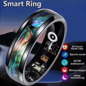Smart Ring for Men & Women, Health Management Tracker, Heart Rate Oxygen Sleep Monitor, Multi-Sport Modes, 5atm Waterproof, Holiday Fashion Gift