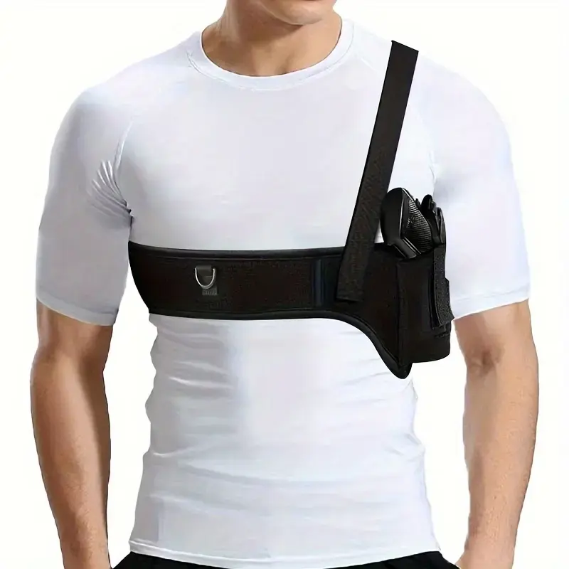 carry holster Concealed Carry Chest Holster - No Print Underarm Gun Holster, Soft Neoprene & Secure Retention, Comfortable All-Day Wear Under Shirts for Daily Self Defense outdoor sport use