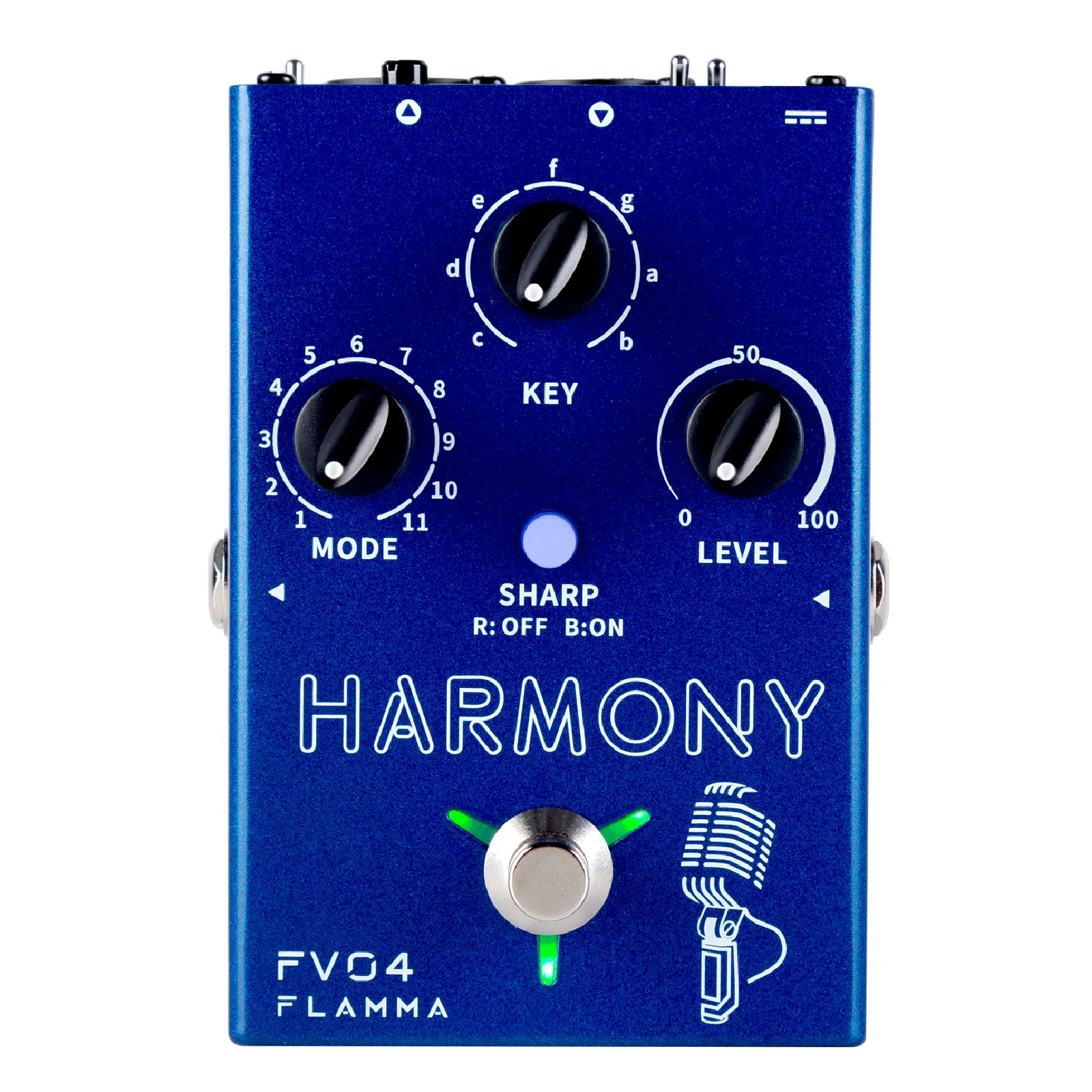 FLAMMA FV04 Vocal Harmony Pedal Vocal Effects Processor Stompbox Voice Mic Harmonizer with Reverb 12 Pitches with 11 Different Harmony Modes All-In-One for Singer and Guirist Singing Recording, Stompbox Pedal, Reverb Pedal Guitars & Gear Accessories