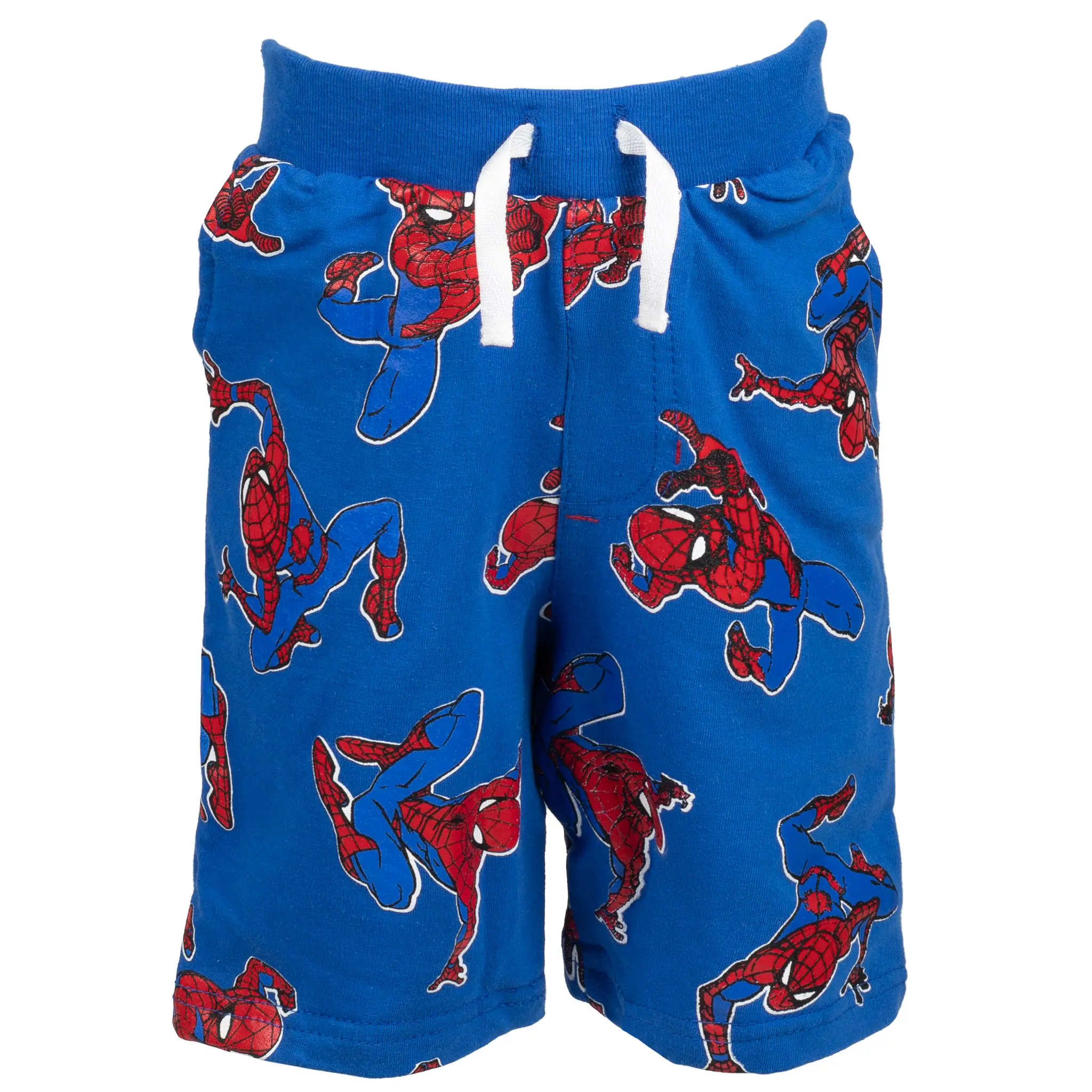 Marvel Spider-Man Boys' 2-Piece T-Shirt and Shorts Set, Toddler to Big Kid (spider-themed)