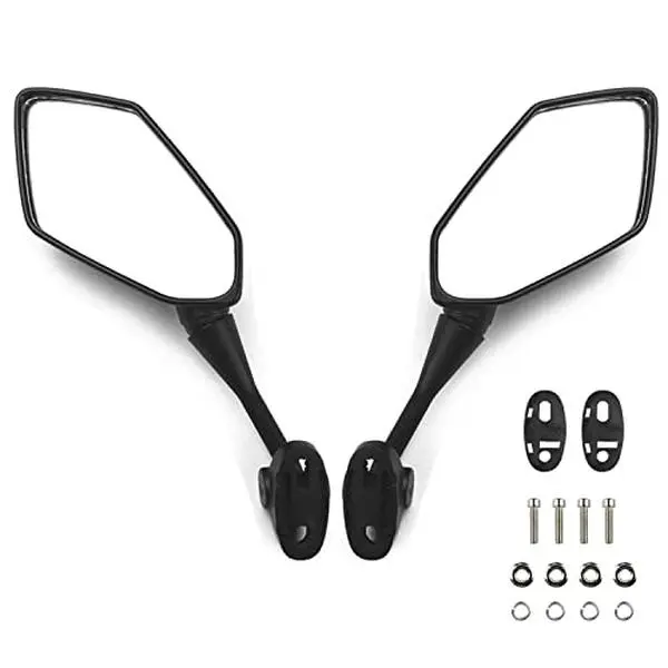 Motorcycle Rear View Mirrors for CBR600 F4 F4I 1999-2006 CBR900 CBR919 CBR954 1998-2003 RC51 RVT1000 DD250E DD300 DD350 with 360° Rotation Function