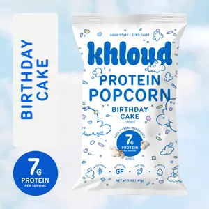 Birthday Cake Khloud Protein Popcorn by Khloe Kardashian | 7g of Protein Per Serving | No Seed Oils | Gluten-Free | Available in 4pk or 12pk