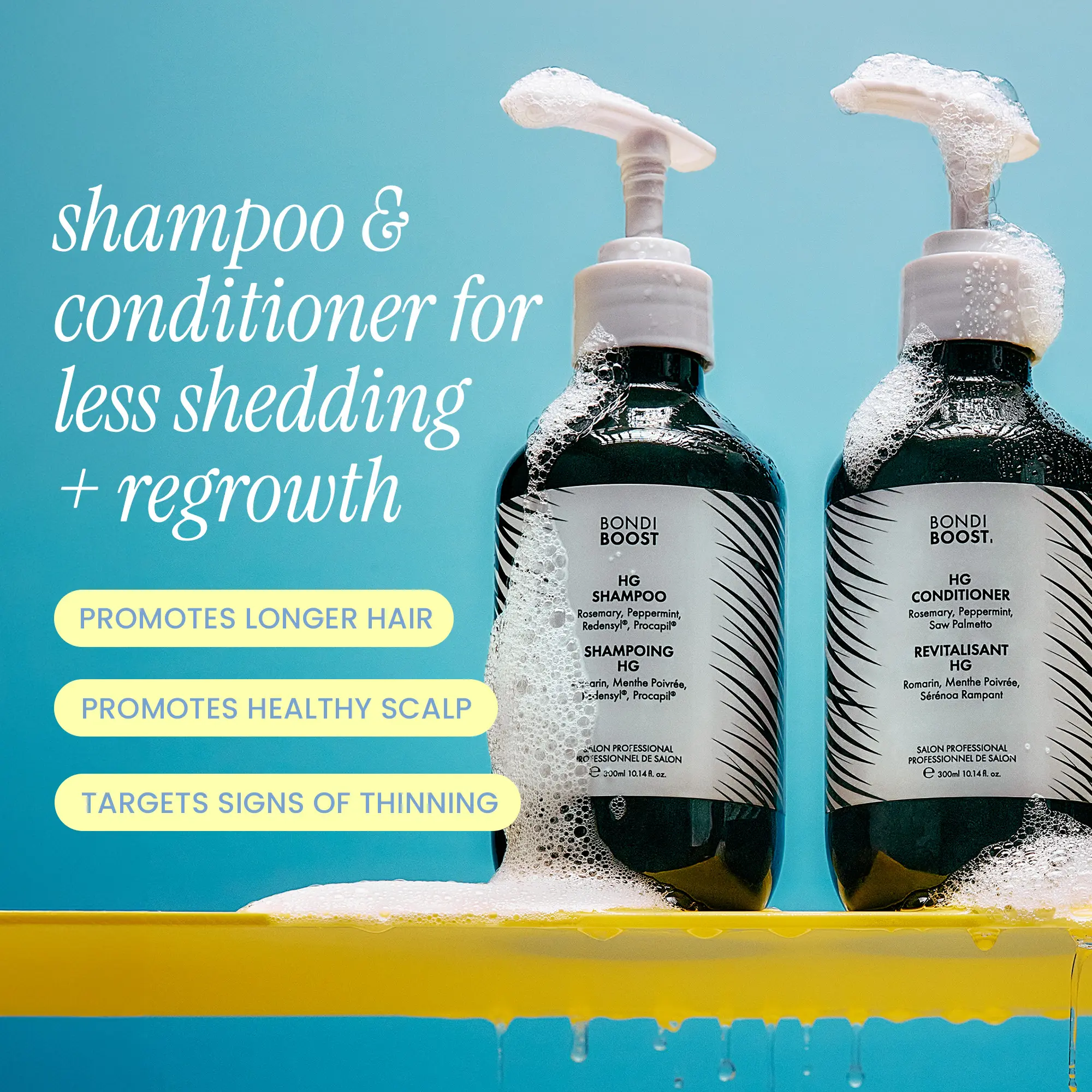 Anti-Thinning Shampoo & Conditioner Duo- Hydrating, Soothing, Silicone-Free, Clean Formula with Rosemary & Saw Palmetto for Fuller Hair Natural Haircare Anti-Thinning Shampoo & Conditioner Duo- Hydrating, Soothing, Silicone-Free, Clean Formula with Rosemary & Saw Palmetto for Fuller Hair Natural Haircare