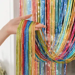 Rainbow Color Valentine's Day Curtain Line Divider Door Curtain Fringe Hanging Decor, Festive 1pc Romantic Home Decoration