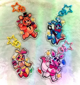 Five Night At Freddy 2 Keychain, Double Sided Keychain