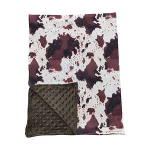 western cow leopard baby blanket 29*43 inches