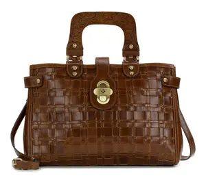 Patricia Nash Sancia Woven Satchel - Vintage Distressed