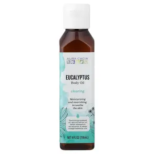 Aura Cacia Body Oil, Clearing, Eucalyptus, 4 fl oz (118 ml)