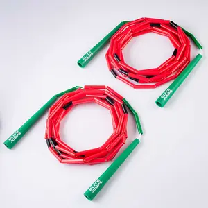 Elite Jumps Watermelon Double Dutch Jump Rope 14ft, 2 Pack | 2" Beaded Double Dutch Jump Rope for Adults & Kids | Made with Unbreakable Handles and Shatterproof Beads