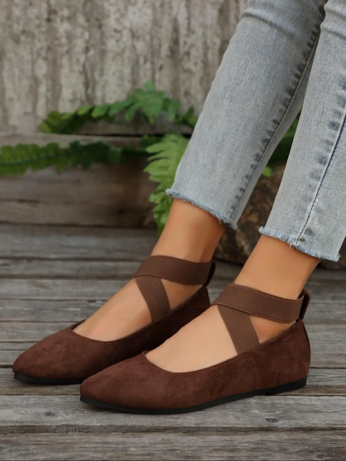 Women's Fashionable Plain Color Ballet Flats, Summer Flats, Casual Comfortable Buckle Decorated Flat Shoes for Daily Wear, Lightweight Breathable Shoes for Women & Girls, Running, Footwear