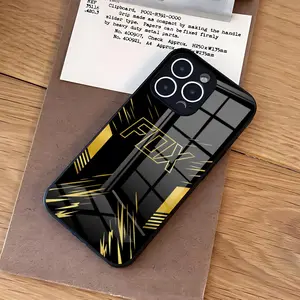 Motocross F-Foxs Phone Case For iPhone 17 Air 16 e Pro Max 15 14 13 Mini 12 Pro 11 Max Plus Black Glass Cover